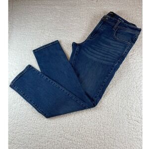 Liverpool Los Angeles Modern Straight Jeans Dark Indigo Blue 34x32 Men's Denim